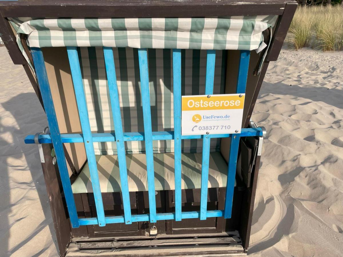 Apartment Ostseerose Ein Strandkorb Ist Im Sommer Inclusive Zempin Bagian luar foto